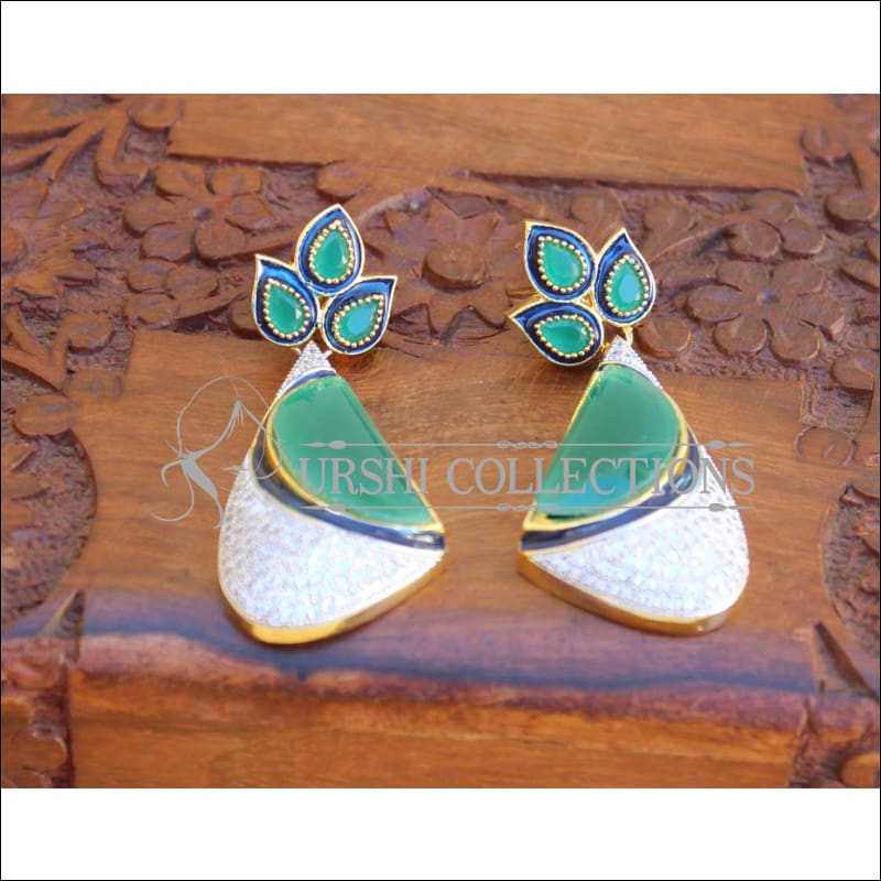 BEAUTIFUL DESIGNER CZ EARRINGS UTV698 - Earrings