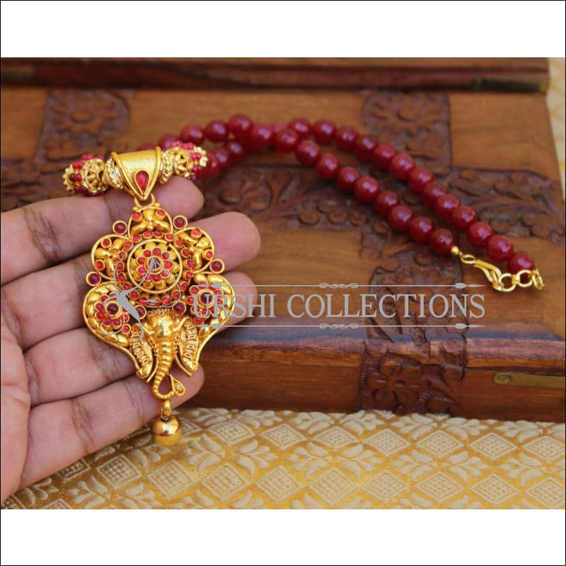 BEAUTIFUL DESIGNER GERU POLISH NECKLACE UTV577 - Necklace Set