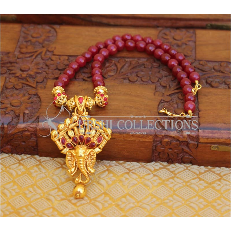 BEAUTIFUL DESIGNER GERU POLISH NECKLACE UTV581 - Necklace Set