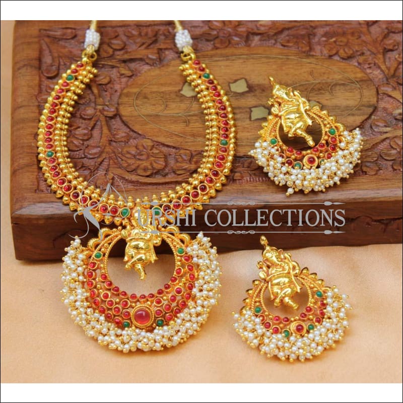 Beautiful Geru Polish Genasha Necklace Set UC-NEW2306 - Multy - Necklace Set