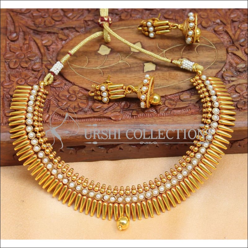 Beautiful Geru Polish Necklace Set UC-NEW2297 - White - Necklace Set