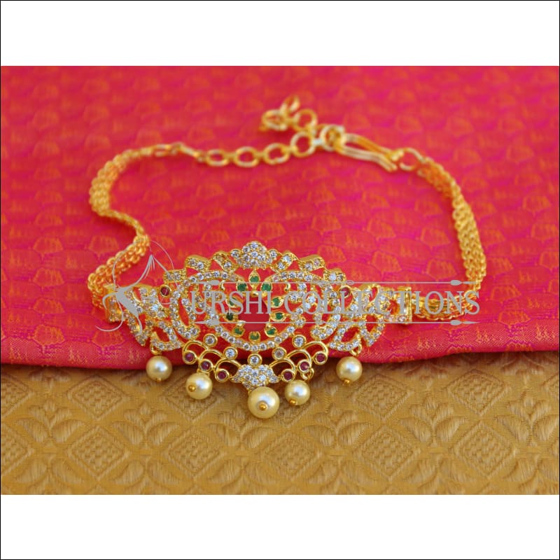 BEAUTIFUL GOLD PLATED CZ ARMLET M22 - BAJUBAND