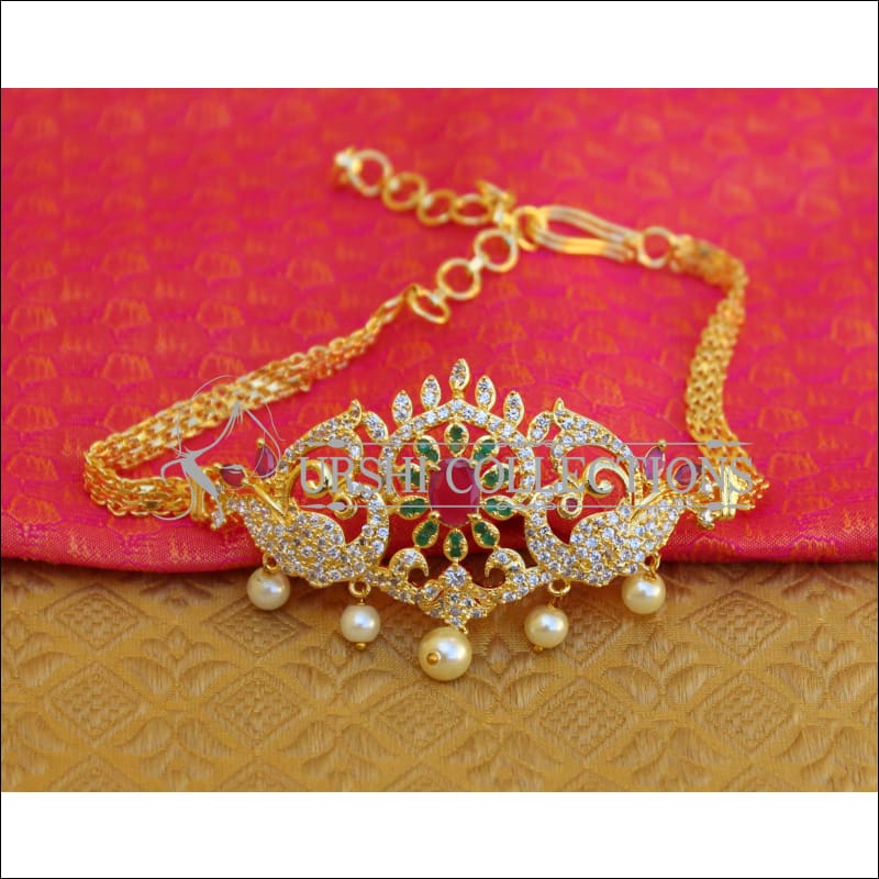 BEAUTIFUL GOLD PLATED CZ ARMLET M26 - BAJU BAND