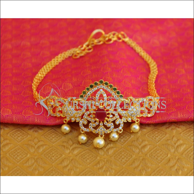 BEAUTIFUL GOLD PLATED CZ ARMLET M29 - BAJU BAND
