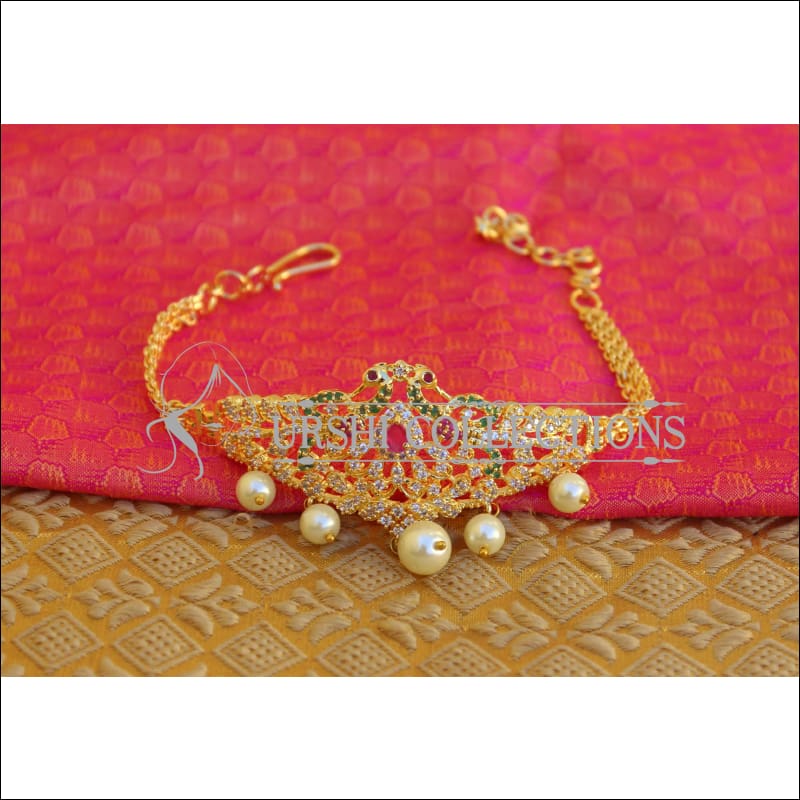 BEAUTIFUL GOLD PLATED CZ ARMLET M31 - BAJU BAND