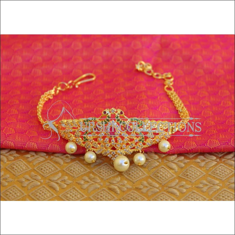 BEAUTIFUL GOLD PLATED CZ ARMLET M31 - BAJU BAND