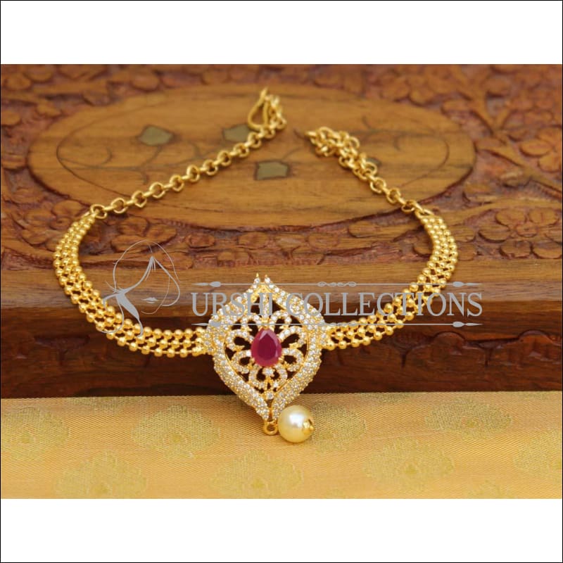 Beautiful Gold Plated CZ Bajuband UC-NEW960 - Ruby - BAJUBAND