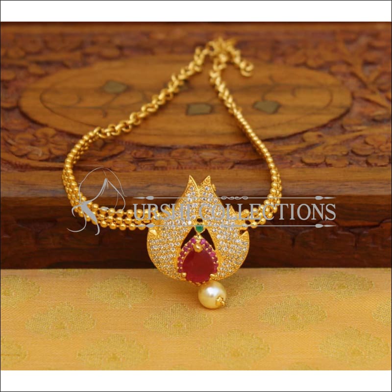 Beautiful Gold Plated CZ Bajuband UC-NEW964 - Ruby - BAJUBAND