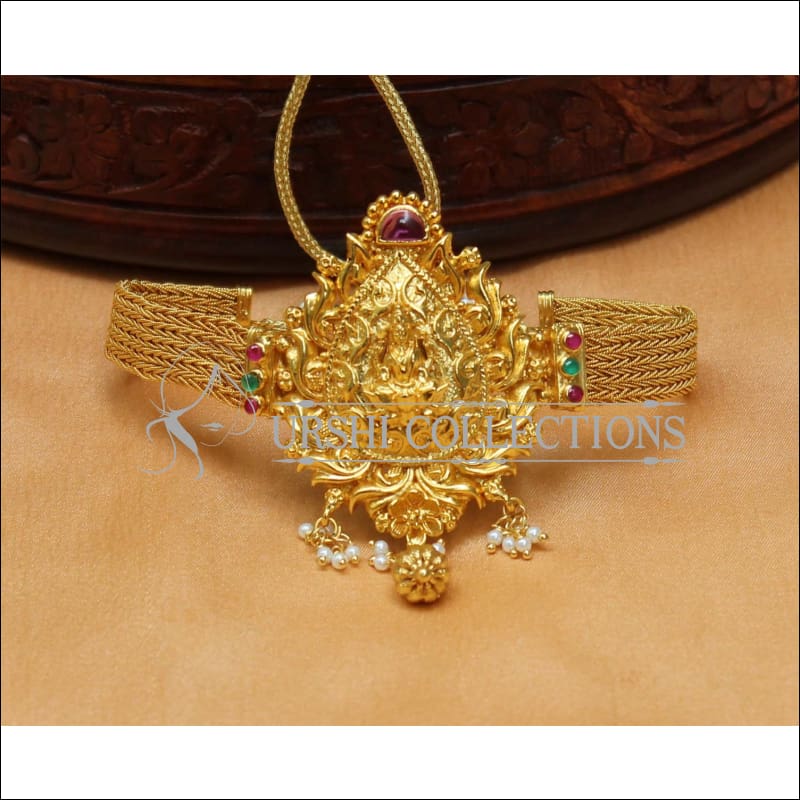 Beautiful Gold Plated Temple Bajuband UC-NEW2493 - BAJUBAND