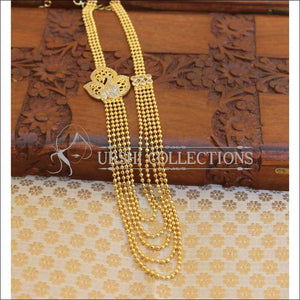 Beautiful Multi Color Gold Necklace Set UC-NEW46 - white - Necklace Set