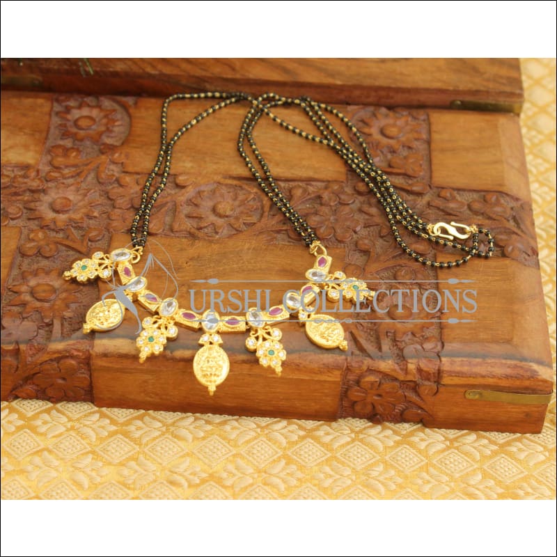 Black bead Temple Necklace M604 - Necklace Set