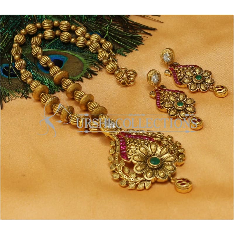 Designer Antique Necklace Set UC-NEW1323 - Multi - Necklace Set