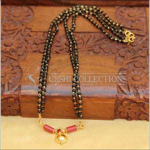 DESIGNER BLACK BEAD NECKLACE SET UC-NEW2901 - Mangalsutra