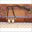 Designer Black Beads CZ Necklace Set UC-NEW1957