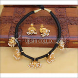 DESIGNER BLACK THREAD NECKLACE UC-NEW2986 - Necklace Set