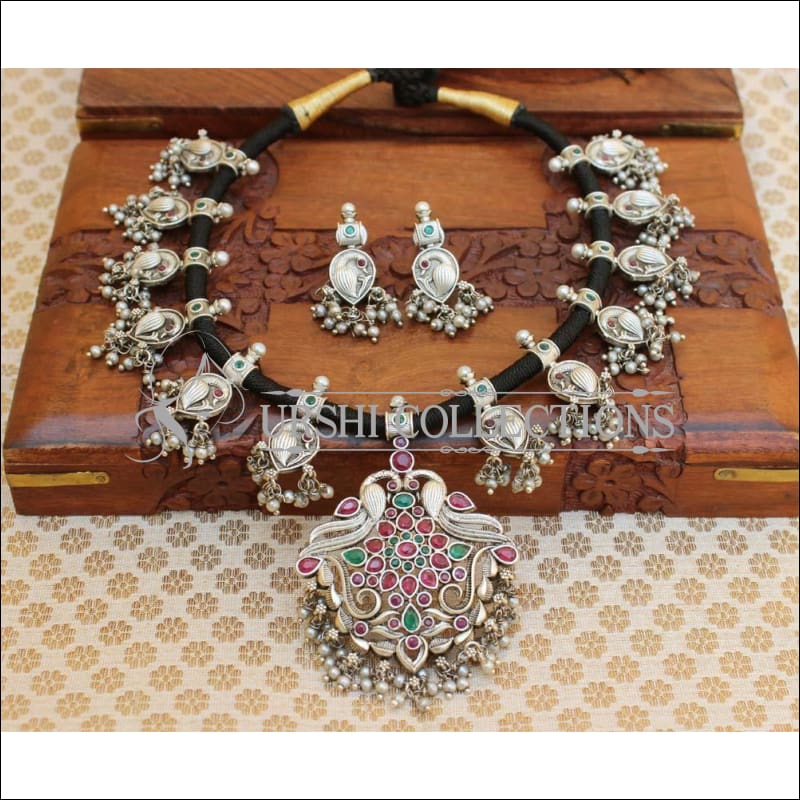 Designer Black Thread Necklace Set UC-NEW834 - Necklace Set