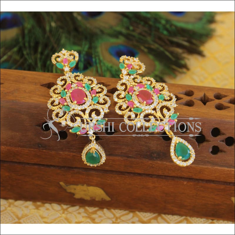 Designer CZ Earrings M553 - Earrings