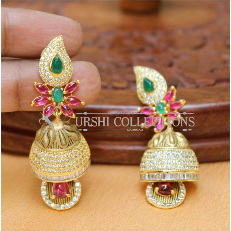 Designer CZ Earrings Set UC-NEW2264 - Multy - Earrings