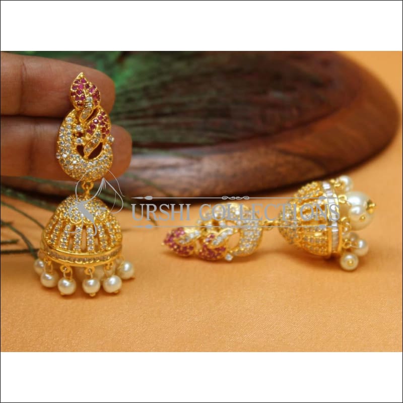 Designer CZ Earrings UC-NEW463 - Earrings