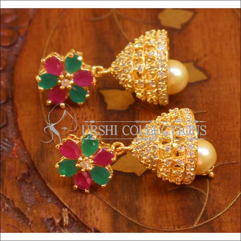 Designer CZ Earrings UC-NEW474 - Multi - Earrings