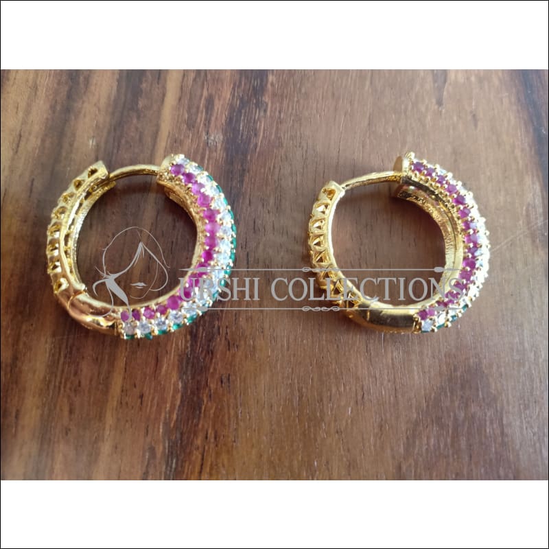 DESIGNER CZ EARRINGS UTV1009 - Earrings