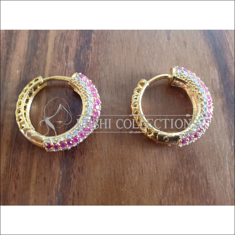 DESIGNER CZ EARRINGS UTV1011 - Earrings