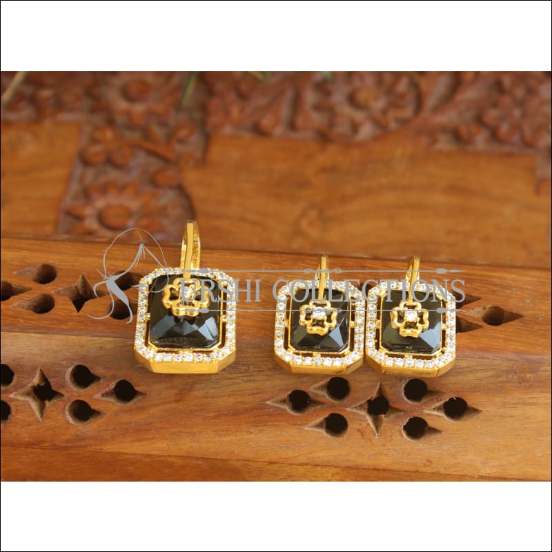 Designer CZ Gold plated pendant set M535 - Pendant Set