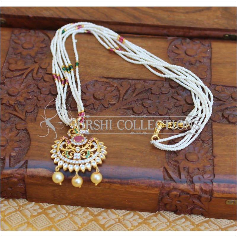 DESIGNER CZ GOLD PLATED PENDANT UTV230 - Pendant Set