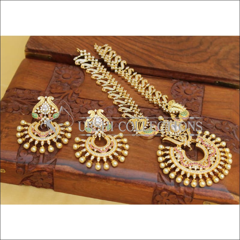 DESIGNER CZ JEWELLERY NECKLACE SET UC-NEW3221 - Necklace Set