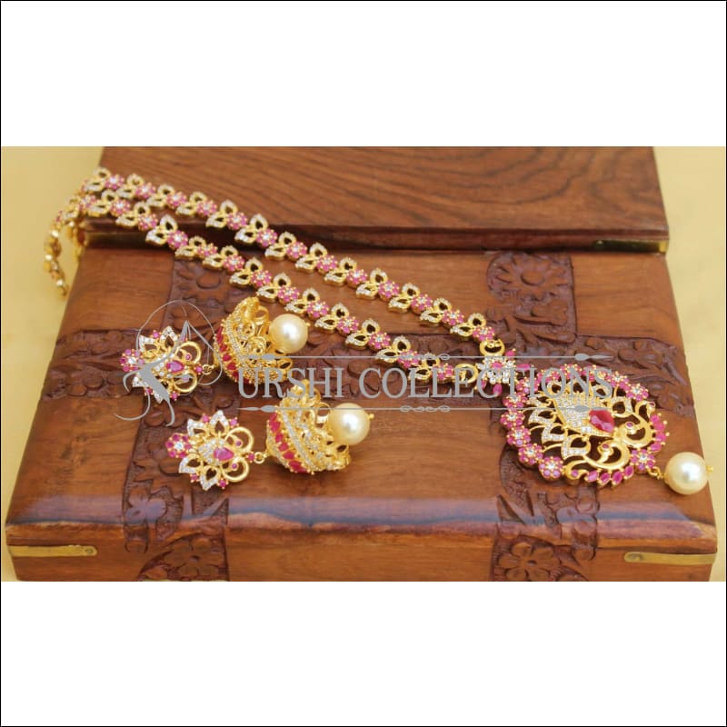 DESIGNER CZ JEWELLERY NECKLACE SET UC-NEW3231 - Necklace Set