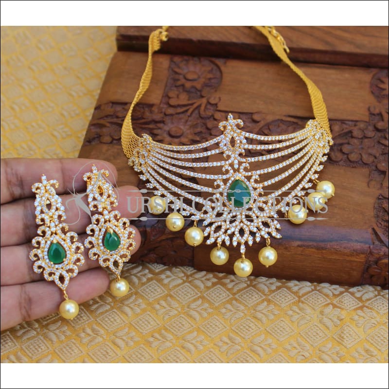 Designer CZ Necklace set M228 - Necklace Set
