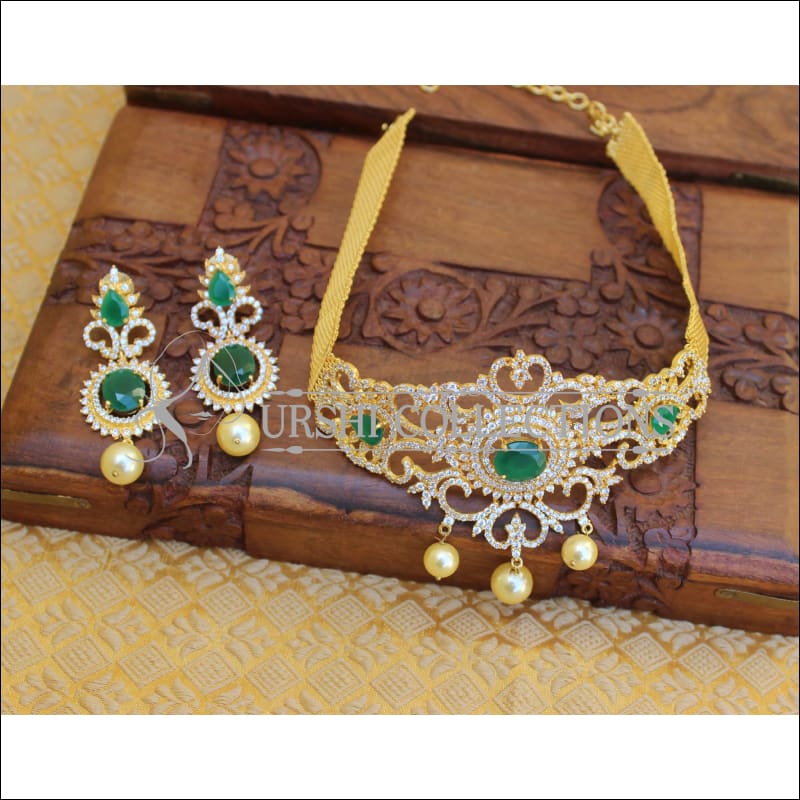 Designer CZ Necklace set M235 - Necklace Set