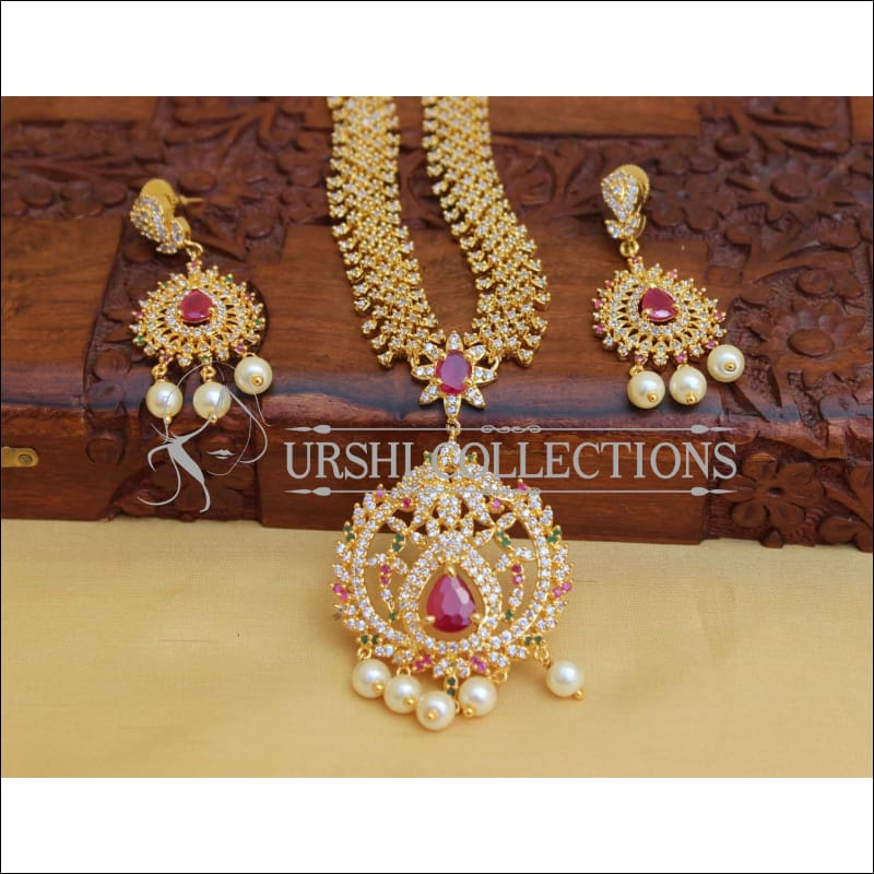 DESIGNER CZ NECKLACE SET UC- NEW3096 - Necklace Set