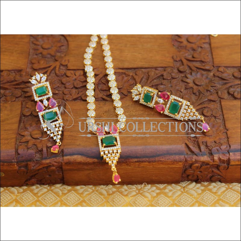 DESIGNER CZ NECKLACE SET UC-NEW3339 - Necklace Set