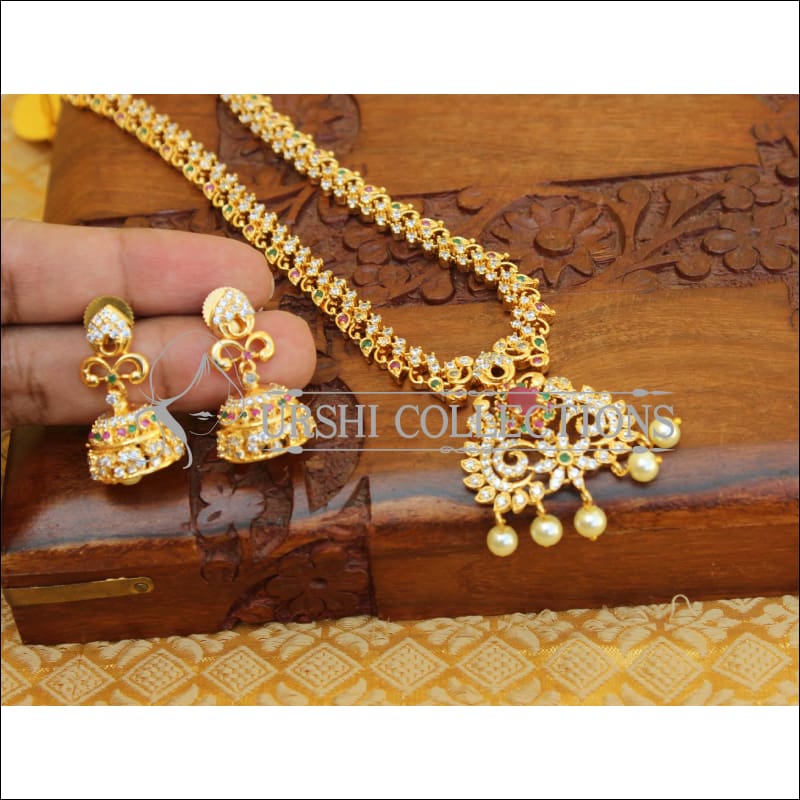 DESIGNER CZ NECKLACE SET UC-NEW3341 - Necklace Set