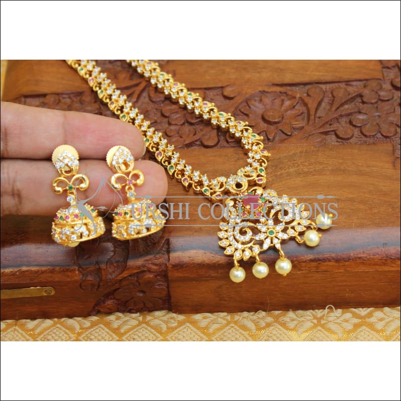 DESIGNER CZ NECKLACE SET UC-NEW3341 - Necklace Set