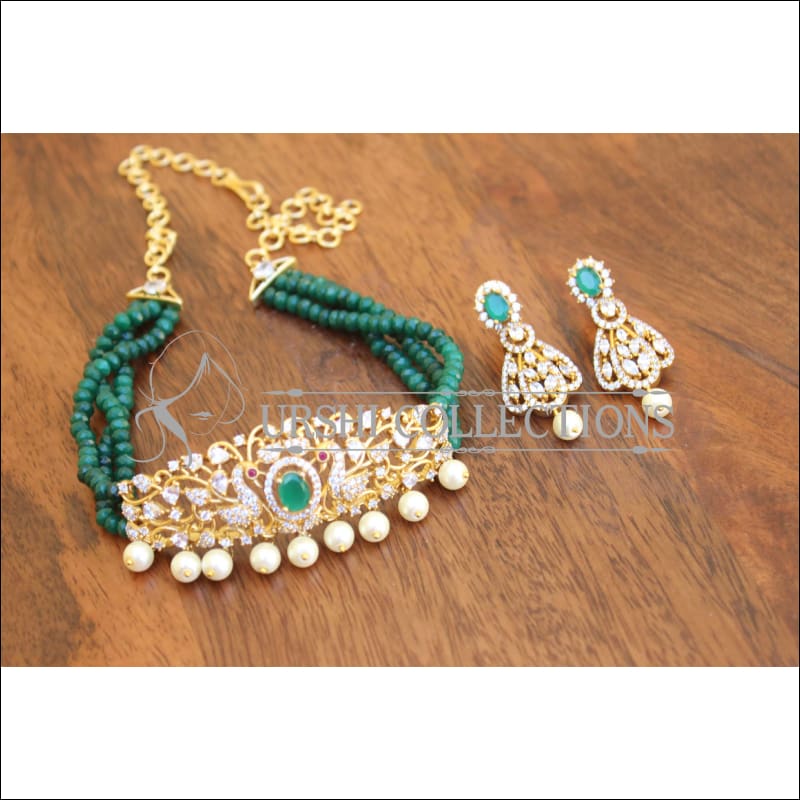 DESIGNER CZ NECKLACE SET UTV272 - Necklace Set