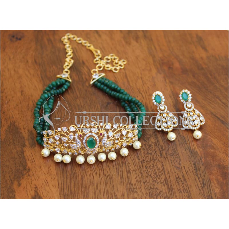 DESIGNER CZ NECKLACE SET UTV272 - Necklace Set