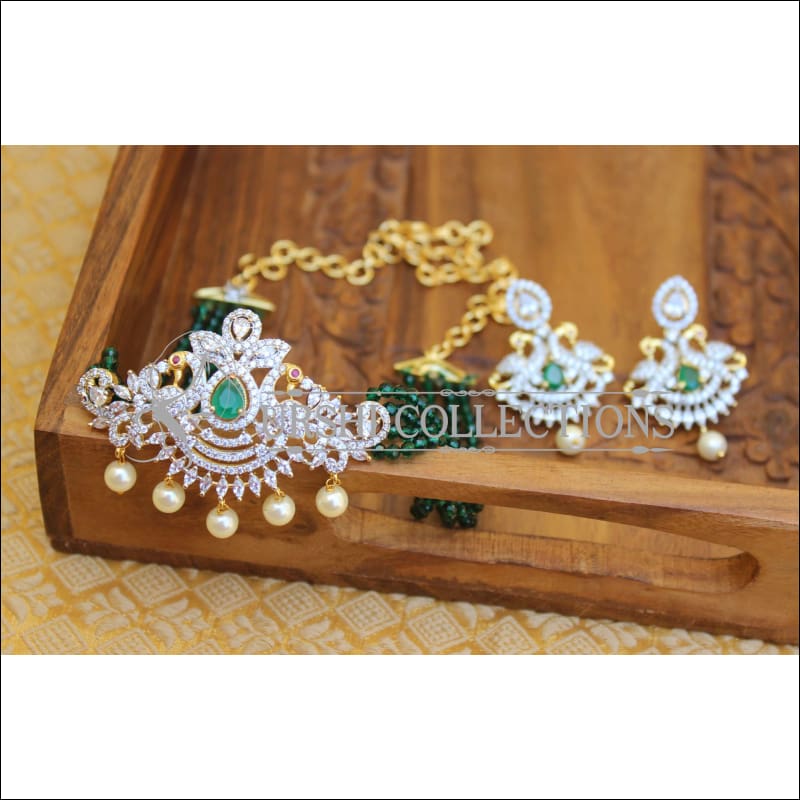 DESIGNER CZ NECKLACE SET UTV275 - Necklace Set