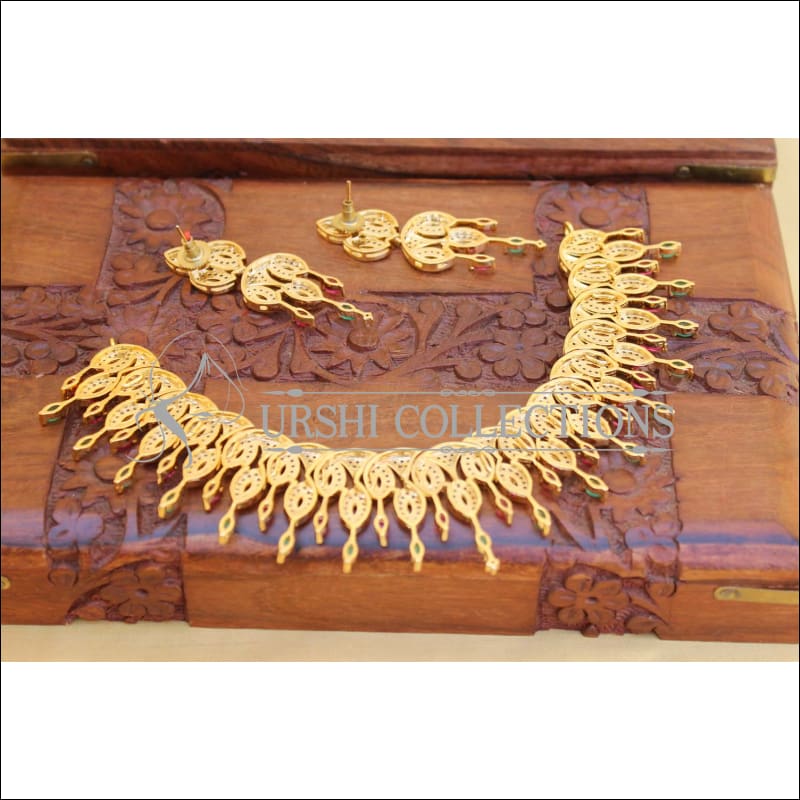 Designer CZ Necklace Set UTV31 - Necklace Set