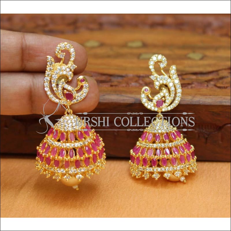 Designer CZ Peacock Earrings Set UC-NEW2238 - Earrings