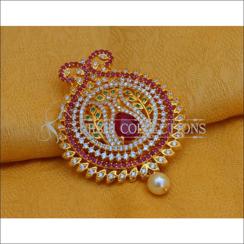 DESIGNER CZ PEACOCK HAIR PIN UC-NEW3156 - Hair Pins