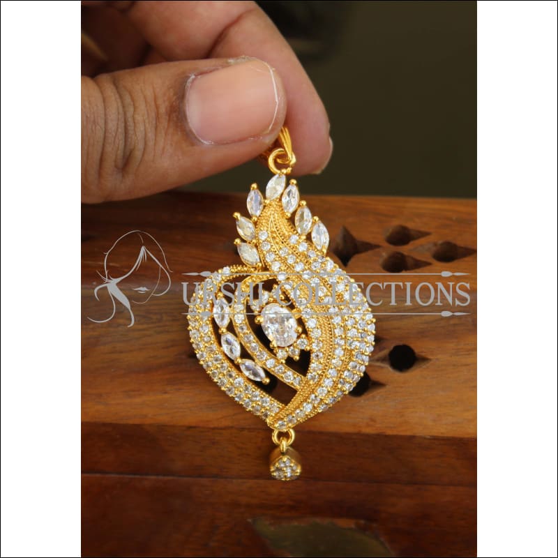 Designer CZ pendant M212 - Pendant Set