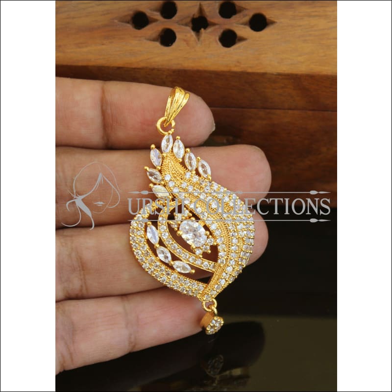 Designer CZ pendant M212 - Pendant Set
