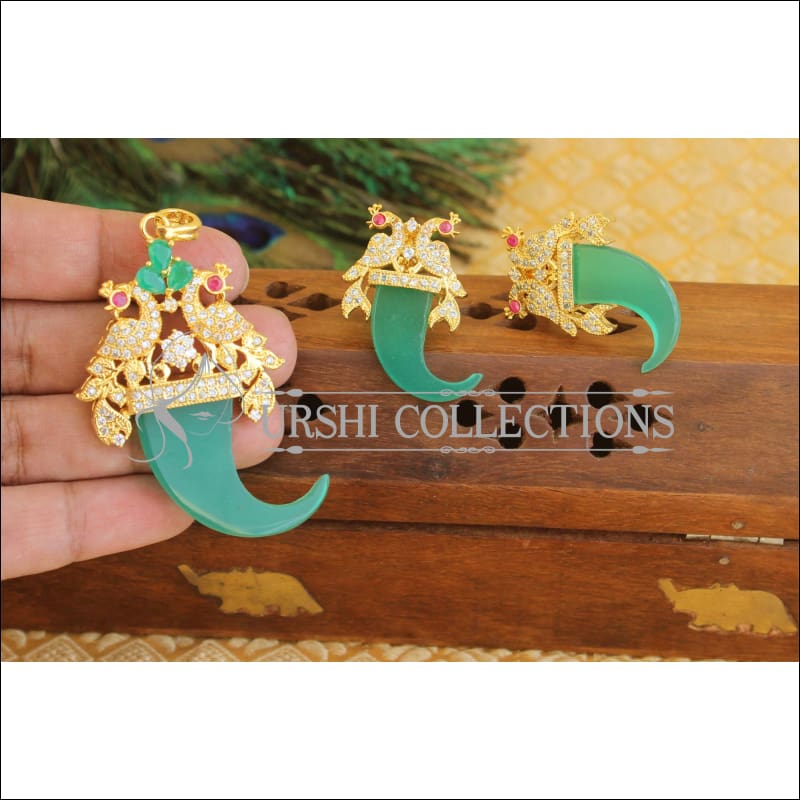 Designer CZ pendant set M384 - Pendant Set