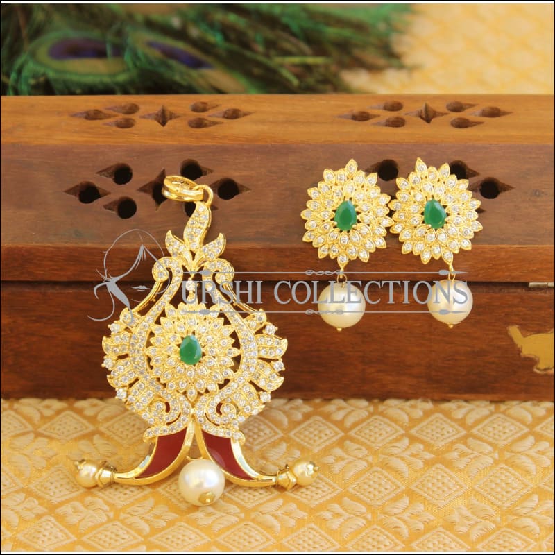 Designer CZ pendant set M387 - MULTY - Pendant Set