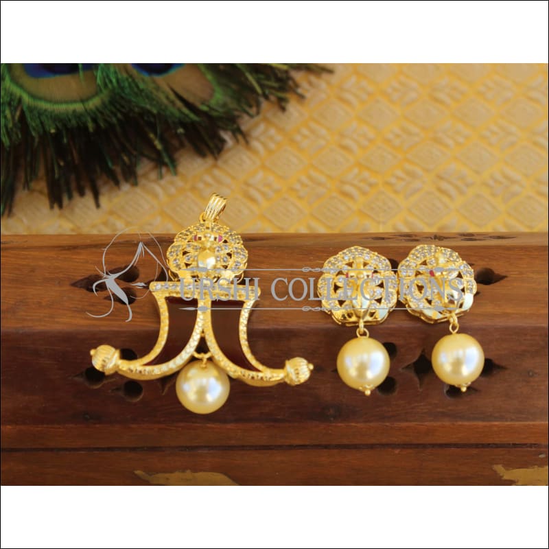 Designer CZ pendant set M391 - Pendant Set