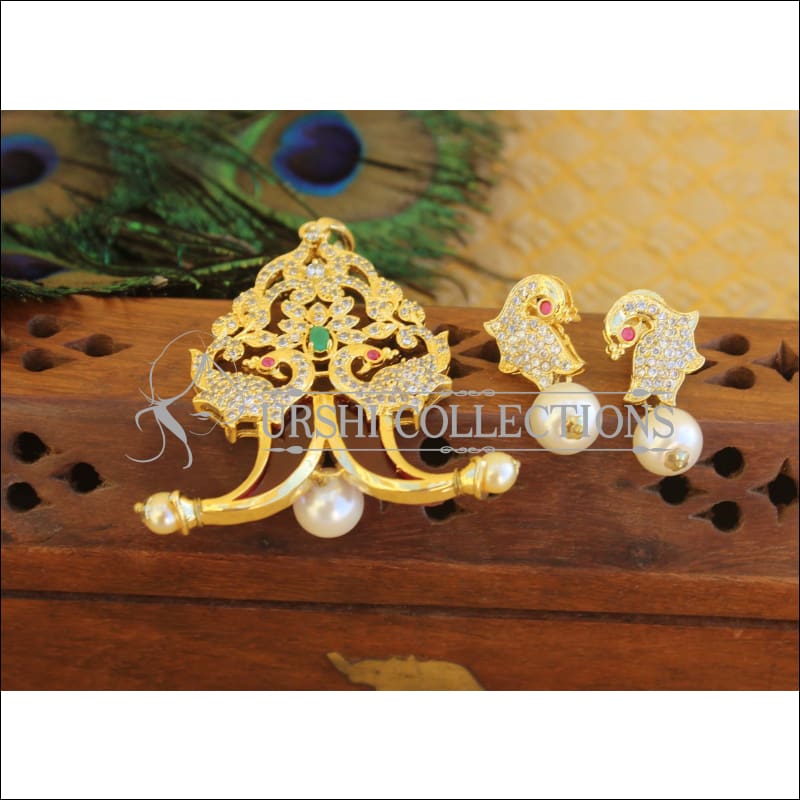 Designer CZ pendant set M393 - Pendant Set