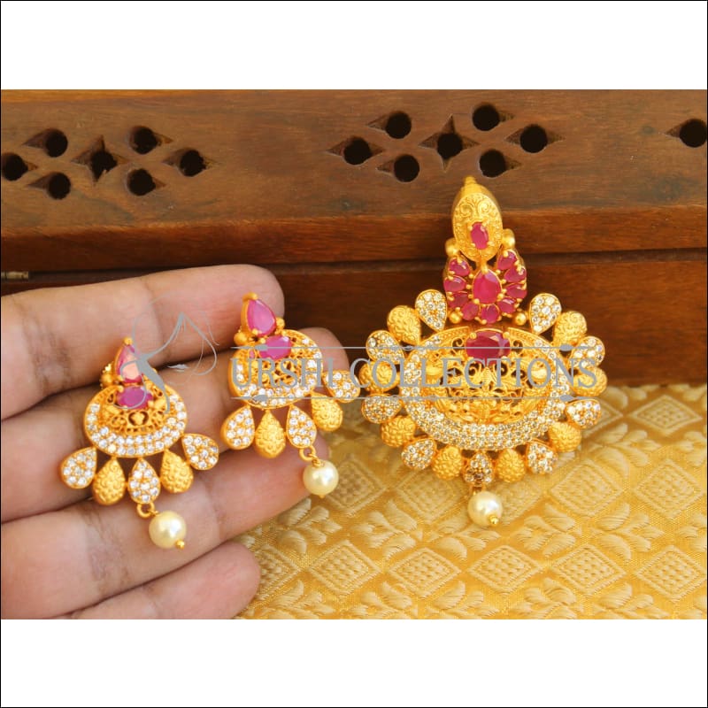 Designer CZ Pendant set M551 - Pendant Set