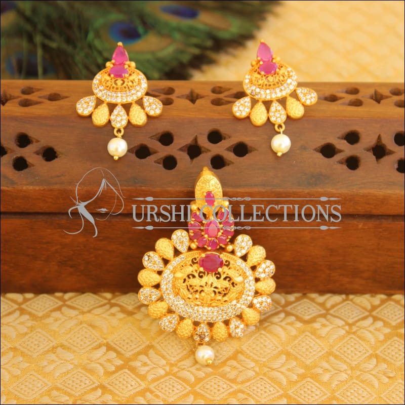 Designer CZ Pendant set M551 - Pendant Set